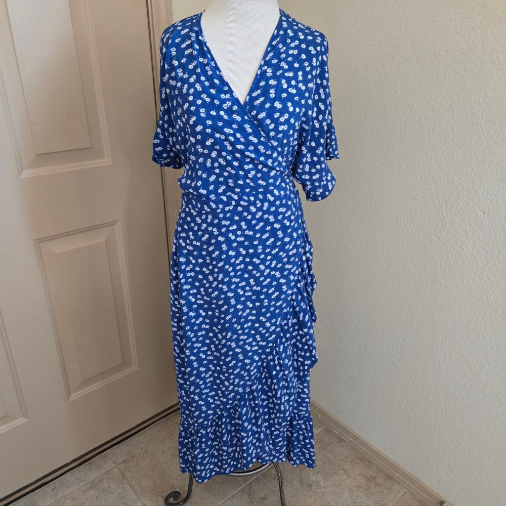 Rails Florence Cobalt Floating Daisies Dress Xl F… - image 3